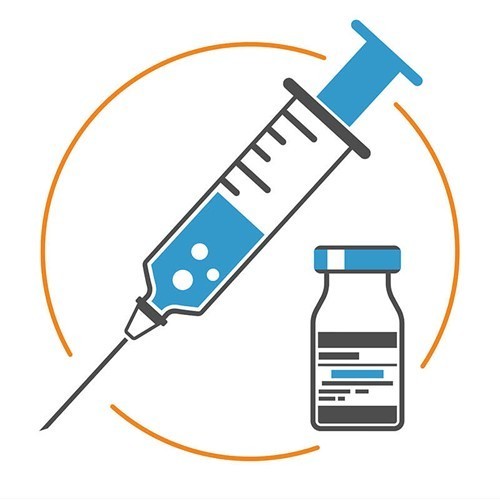 image of vaccine bottle and syringe