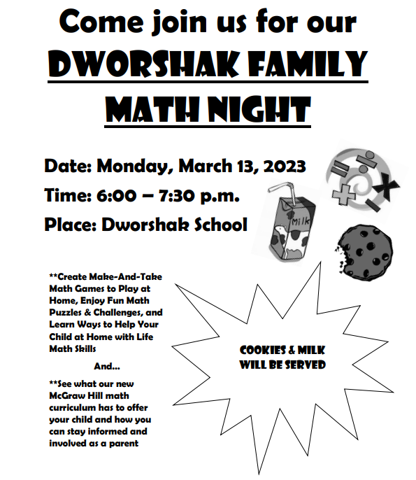 Dworshak Family Math Night