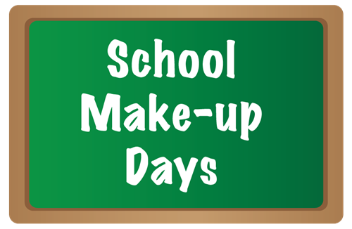 Image contains test: School Make-up Days