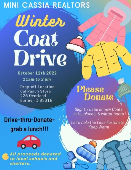 picture of winter coat drive flyer