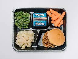 Picture of a school lunch tray